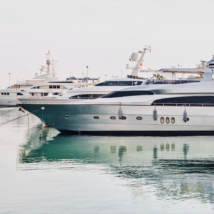 Exquisite meal on board